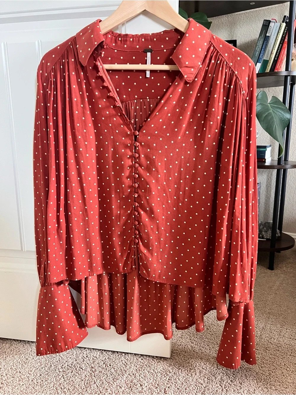 Free People Polka Dot Blouse